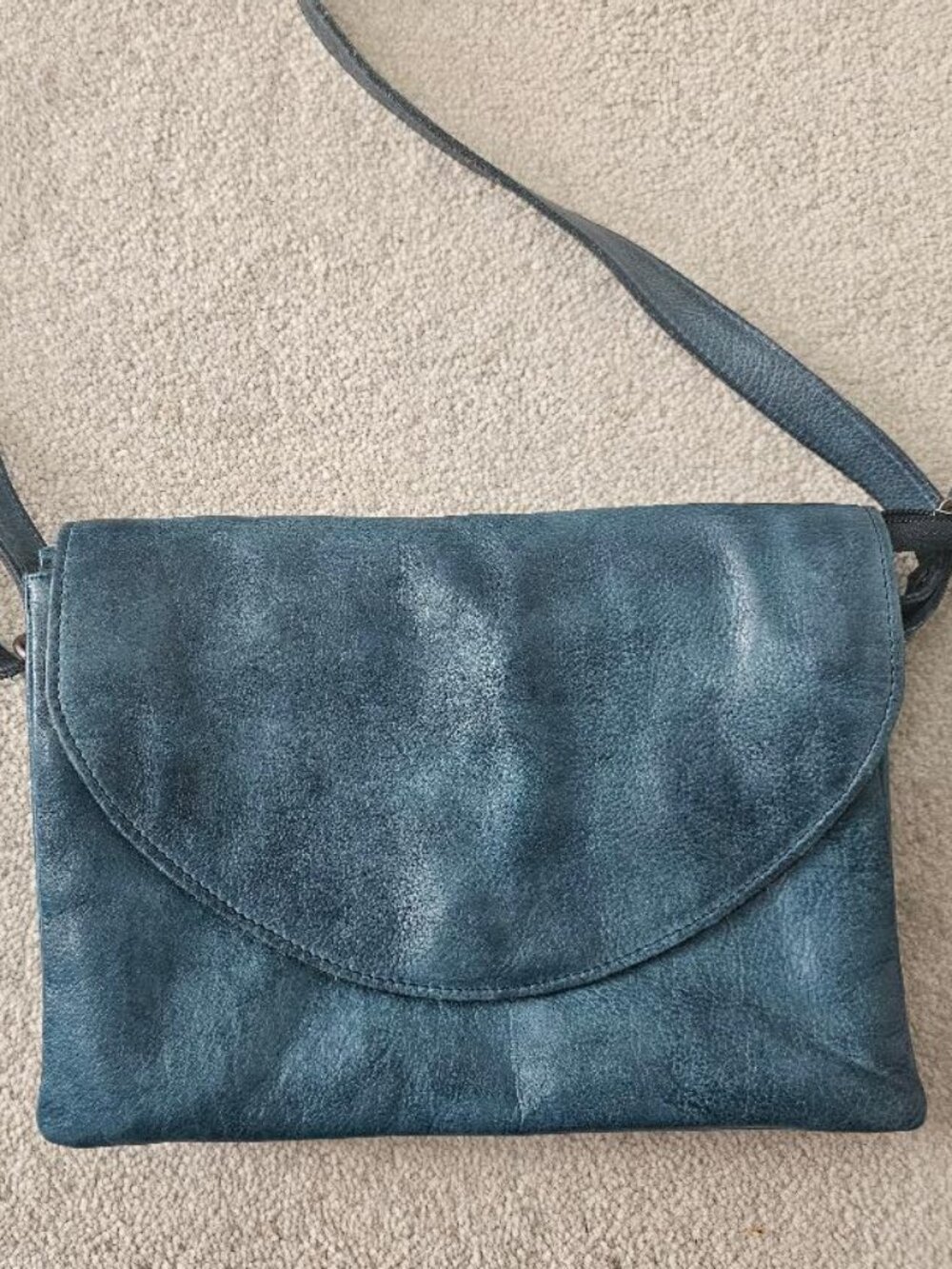latico Marcus Denim Leather Crossbody Bag